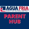  Red, Blue, and White river with the words "Agua Fria" and "Parent Hub"